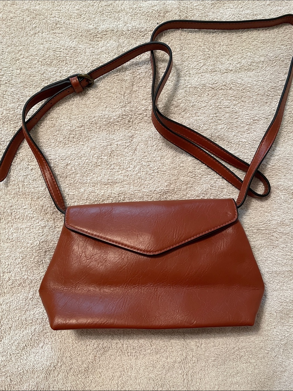 Universal Thread Rust Brown Envelope-Style Crossbody Bag